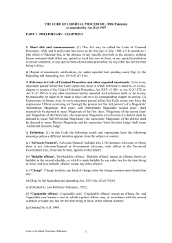 Code of Criminal Procedure