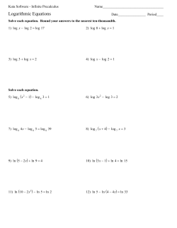 logarithmicequations