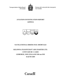 166 KB - Bureau de la s&eacute;curit&eacute; des transports du Canada