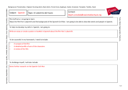 Subject: Spanish Contact: