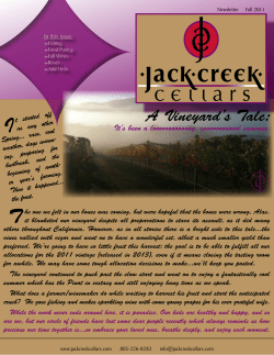 A Vineyard`s Tale - Jack Creek Cellars