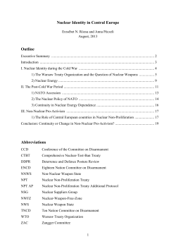 Nuclear Identity in Central Europe