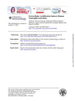 Neutrophil Activation Extracellular Acidification Induces Human