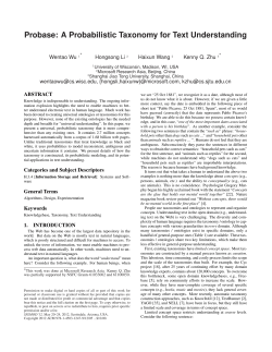 Probase: A Probabilistic Taxonomy for Text Understanding