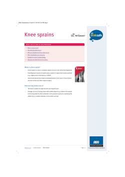ACC - Knee Sprains