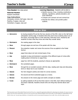 Sources of Law