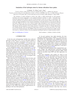 Ionization of the hydrogen atom by intense ultrashort laser