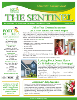 Gloucester County`s Best! - Fort Billings Federal Credit Union