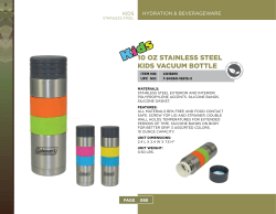 10 oz stainless steel kids vacuum bottle