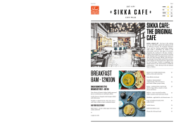 8AM 12NOON - Sikka Caf&eacute;