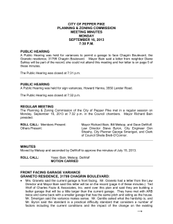 Minutes - City of Pepper Pike