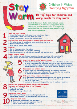 Stay Warm - Children in Wales