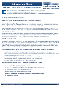 Information Sheet