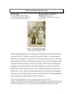 Rochus and Margaretha Rose Solga