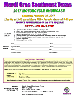 Motorcycle - Mardi Gras of Southeast Texas