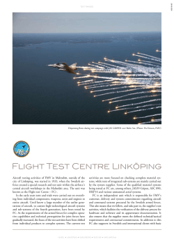Flight Test Centre Link&ouml;ping