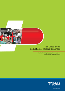 Tax Guide on the Deduction of Medical Expenses