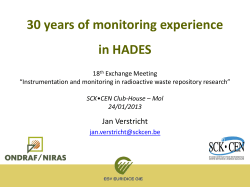 30 years of monitoring experience in HADES
