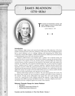 James Madison - Lesson Corner