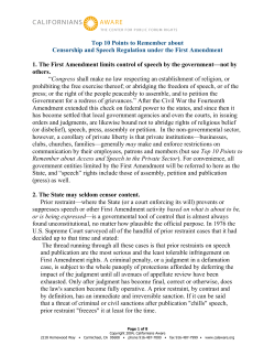 Access to records - Californians Aware