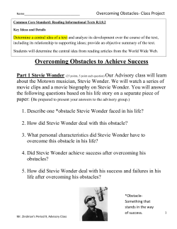 Overcoming Obstacles to Achieve Success