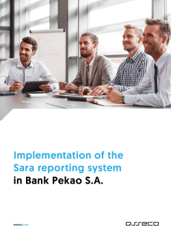Implementation of the Sara reporting system in