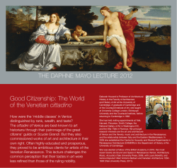 Good Citizenship: The World of the Venetian