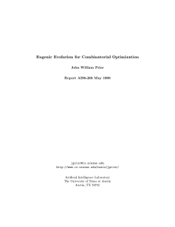 Eugenic Evolution for Combinatorial Optimization