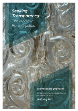 Seeking Transparency: - Kunsthistorisches Institut in Florenz