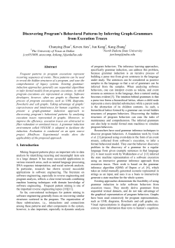 Discovering Program`s Behavioral Patterns by Inferring Graph