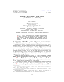 PROPERLY&ndash;DEGENERATE KAM THEORY