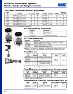 Quicklub&reg; Lubrication Systems
