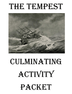 Quote from The Tempest - Lemon Bay High School