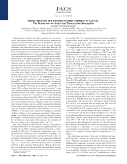 Atomic Structure and Bonding of Water Overlayer