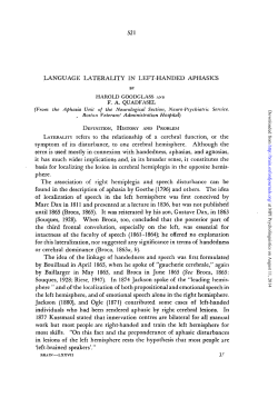 LANGUAGE LATERALITY IN LEFT-HANDED