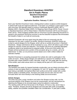 Stamford Downtown SHAPES! Art in Public Places