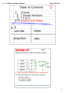 Rates and Unit Rates notes
