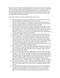 Popular teacher Chuck Missler has strung together the &ldquo;first