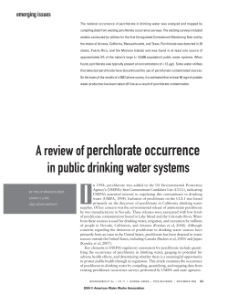 A review of perchlorate occurrence