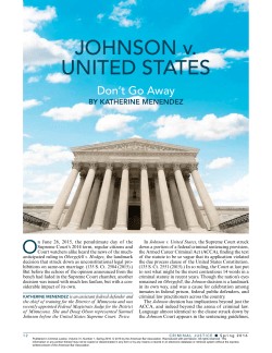 JOHNSON v. UNITED STATES - American Bar Association