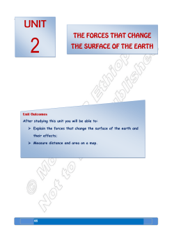 The Forces that Change the Surface of the Earth