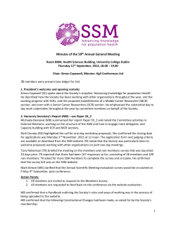 Minutes of the 59th Annual General Meeting