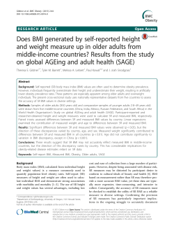 Does BMI generated by self-reported height and weight measure up