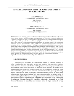effects analysis in abuse of dominance cases in european