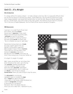 Unit 5 - It`s Alright