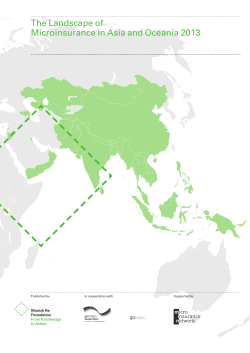 The Landscape of Microinsurance in Asia and Oceania 2013