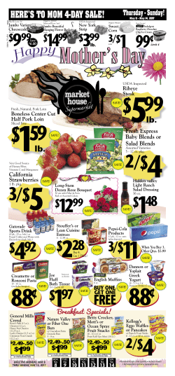 May 14th - Hillsdale Market House