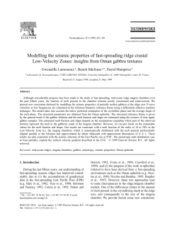 Modelling the seismic properties of fast