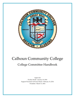 College Committees - Calhoun Community College