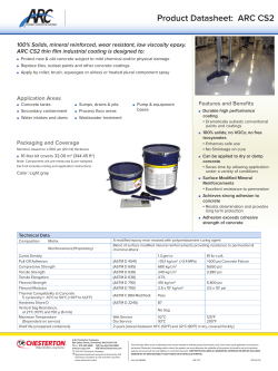 Product Datasheet: ARC CS2 - ARC Industrial Coatings